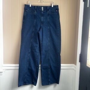 Universal Thread Women’s High Rise Wide Leg Blue Denim Jeans Size 14R.